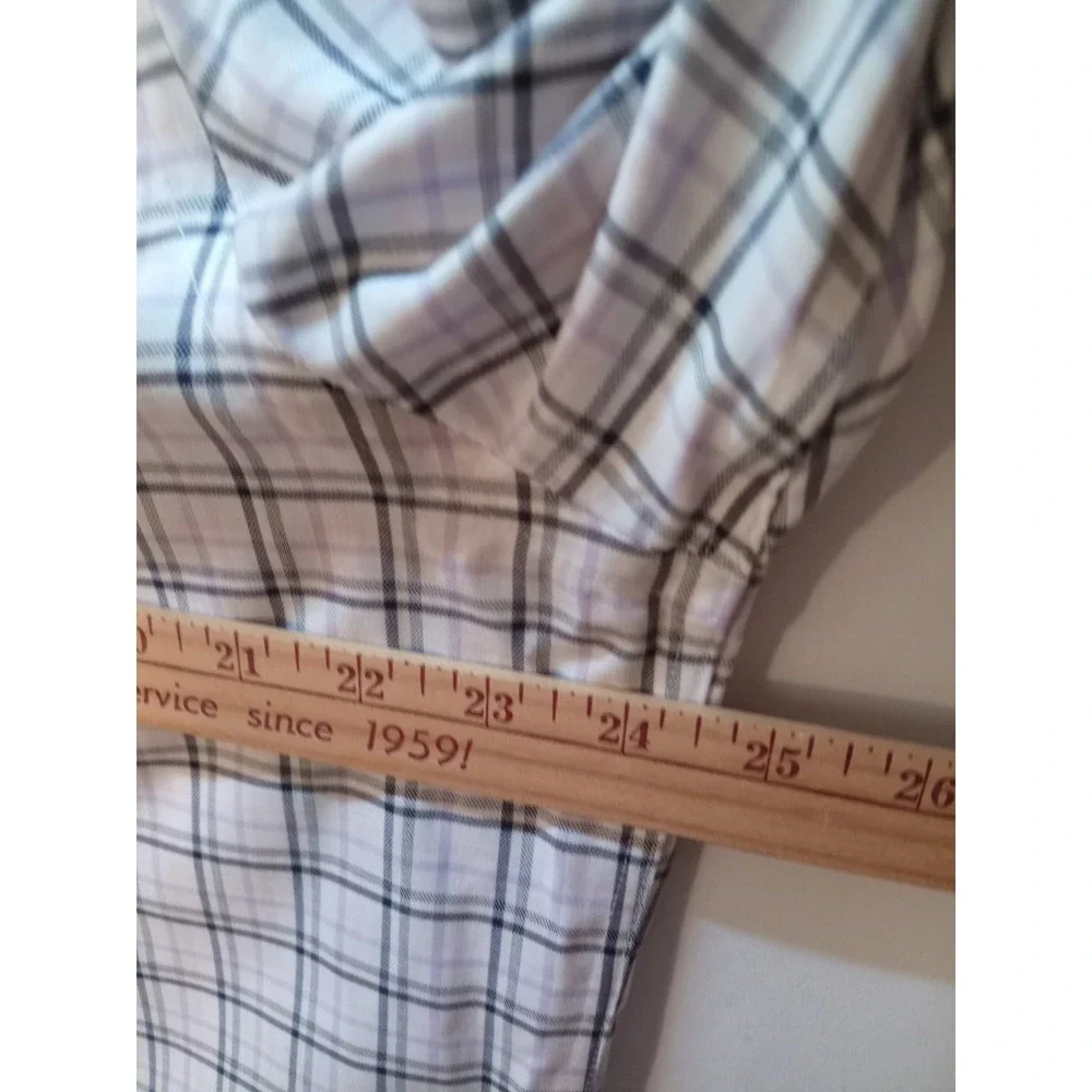 Banana Republic Long Sleeve Button Down Slim Fit Men's Shirt, XL, Plaid